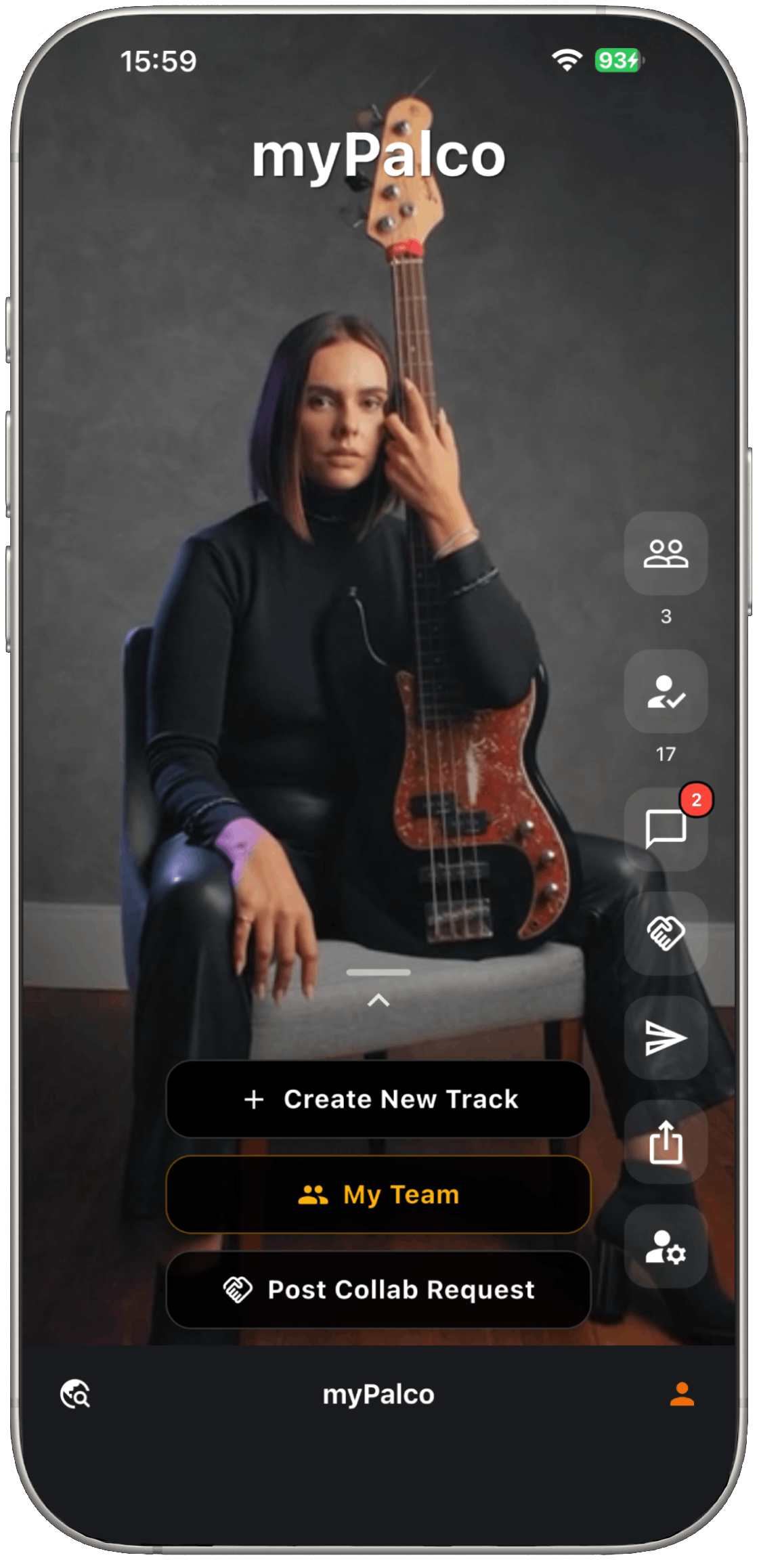 myPalco profile screen